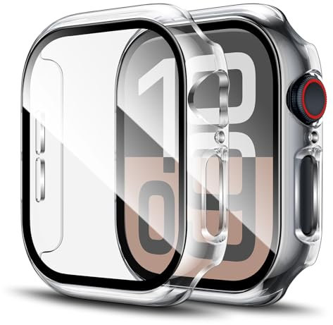 LK 2 Pièces For Apple Watch Series 10 42mm Coque De Protection D'Écran, Protection Complète Pour Iwatch 10 42mm Transparent Anti-Rayures