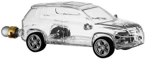 KUOYTT Old Fashioned Car Whiskey Decanter, Whiskey Glass Decanter, Clear Wine Decanter with Airtight Stopper Crystal Liquor Dispenser, Great Bar Gift, Gifts for Car Enthusiasts