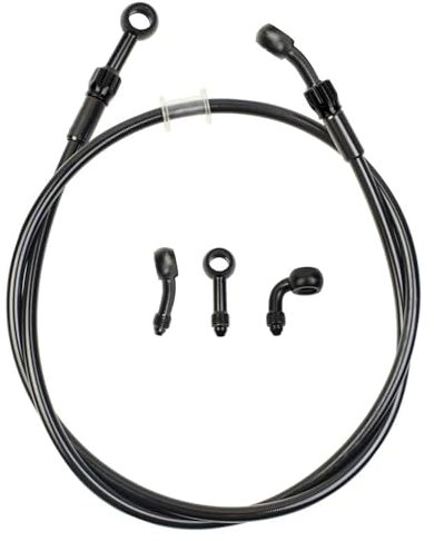 Universal Motorrad Hydraulik Bremsölschlauch CNC Craft Erhältlich in 400mm bis 2400mm M10 Montageloch Drehbare Armaturen Für Motorroller Motorräder ATV Off-Road Fahrzeuge
