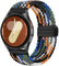 OUTPUTBT 18/19/20/22mm Geflecht Magnetisch Uhrenarmbänder für Garmin/Samsung/Fossil Baumwolle Nylon Armband für Amazfit/IOWODO/Motast/ENOMIR/Tensky/Fitpolo/WeurGhy/uaue/Huawei Ersatzarmband