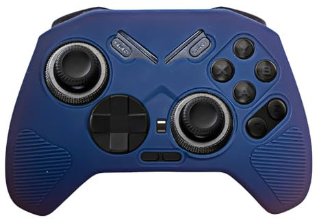 Zhixteu Silikonhülle für FLYDIGI Vader 4 Pro, Spiel Kontrolle Stoßfeste Hülle, Weiche Tasche Staubgeschützte Hülle Zubehör (Blau)