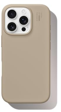 IDEAL OF SWEDEN Silicone iPhone 16 Pro Hülle MagSafe - Beige Design, Dünnes & Leichtes Case, Stoßfest & Stylisch Und Langlebig Für Optimalen Schutz Im Alltag