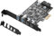 YEELIYA USB PCIe Karte 6 Port (2 Type A, 2 USB C, Type E (A Key), 19Pin 3.0 Header) PCI Express Adapter Hub Erweiterungskarte 5Gpbs für Desktop PC Windows XP/7/8/10