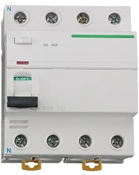 KVEIYIIC Disjoncteur différentiel électrique Acti9 4P 25A 40A 63A 80A 100A Creaker de Circuit à Courant résiduel 30mA 300mA(25A 30mA)