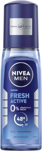 NIVEA MEN Fresh Active Deodorant Pumpspray 75ml (Packung mit 5)