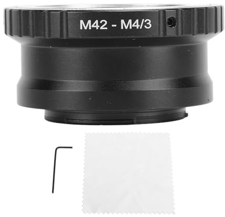 Lxwythozoan Adaptateur d’objectif M42 vers Micro 4/3, bague adaptatrice de monture d’objectif pour appareils photo EP1, EP2, EP3, EPL1, EPL2, OM-D, E-M5 – Convertisseur de mise au point