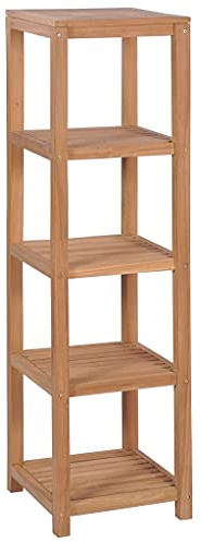 Domusverde Teak Badezimmer Regal Badregal Standregal Holzregal Haushaltsregal