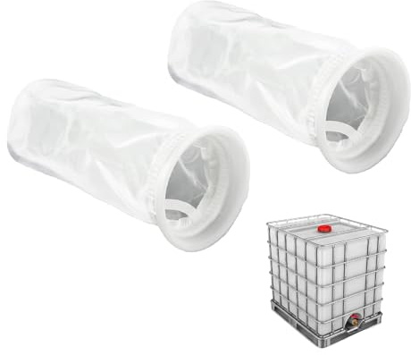 2 Stück IBC Tank Filter Deckelfilter,Regenwasserfilter,Abwaschbarer Nylon Zisternenfilter,IBC Tank Zubehör,für Filterset Regenwassertank,Container,1000l Wassertank und Regentonnen Ersatzfilter