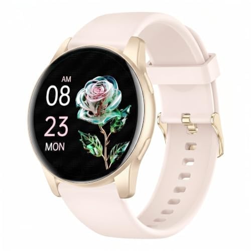 AcclaFit Smartwatch Uomo Donna con Chiamate Bluetooth, Orologio Fitness Rotondo da 1,38 con 147+ Modalità Sportive, Cardiofrequenzimetro, Sonno, IP68 Impermeabile, Compatibile con Android iOS