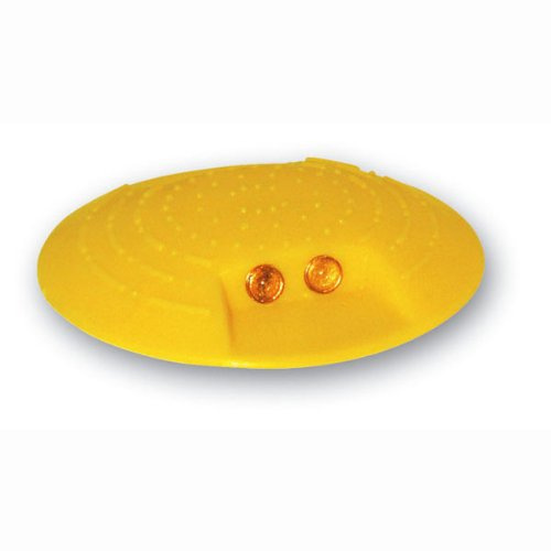 Markierungsknopf Kunststoff gelb zum Aufkleben, mit zwei Reflexlinsen einseitig Durchm.: 12,0 cm, 1 VE = 10 Stück Durchmesser: 12,0 cm