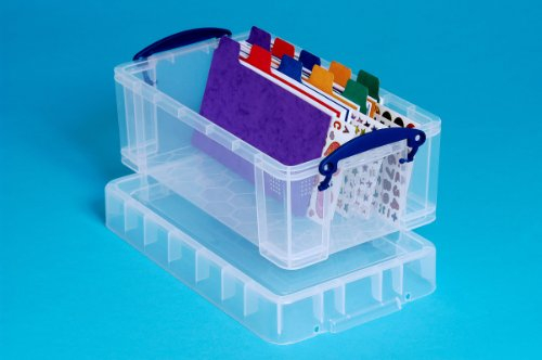 Really Useful Box 3 Stück Aufbewahrungsbox 5,0 Liter XL/Ideal für Büro und Haushalt/ 340x200x150mm - transparent