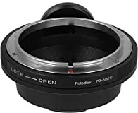 Fotodiox Lens Mount Adapter, Canon FD Lens to Nikon 1-Series Camera, fits Nikon V1, J1 Mirrorless Cameras, fits Original FD lens and New FD lenses