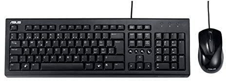 Asus - Pack Clavier et Souris USB Noirs U2000