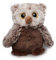 Inware 8333 - Kuscheltier Eule Luna, 17 cm, braun/beige, Schmusetier, Plüschtier