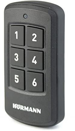 Hörmann Industrie Handsender HSI 6 (868 MHz, für bis zu 6 Empfänger, inkl. Gürtelclip + Handsenderschlaufe, Fernbedienung für Tore, Funk Fernbedienung) 4511801