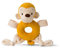 WWF 00620 - Greifring Mago, das Äffchen, niedlicher Greifring aus Plüsch, ca. 15 cm groß, wunderbar weich und kuschelig, Handwäsche möglich