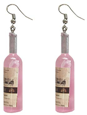 Holibanna 1 Paire Bouteille Boucles D'oreilles Bouteille de Vin Bouteille Shap Crochet Boucles D'oreilles Oreille Bijoux Cadeau