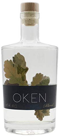 OKEN Original Edelbrand aus Eicheln – Spirituose mit Aromen von Mirabellen, Birnen und hellem Holz – Von Hand hergestellt – Schnaps Flasche 0.5 Liter