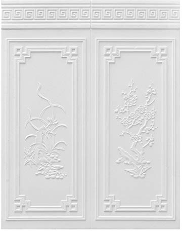 DaPeng 3D Selbstklebende Tapeten,Wandpaneele Wandverkleidung Steinoptik,Anti-Kollision Dekorfolie für Wohnzimmer Flur Balkon 10Pcs (Color : White-B)