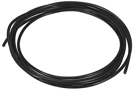 sourcing map Pneumatic Air Tubing, 4mm OD x 2.5mm ID 3 Meter (118 Inch) PU Polyurethane Air Compressor Tubing Hose Pipe Black