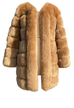 Damen Lange Kunstpelz Jacke Elegant Flauschiges Plüschmantel Felljacke Pelzmantel Winter Verdicken Warm Wintermantel Faux Fur Kunstfell Coat Parka Outwear Winterjacke,Vorne Offen Pelz Jacke L-Kamel L