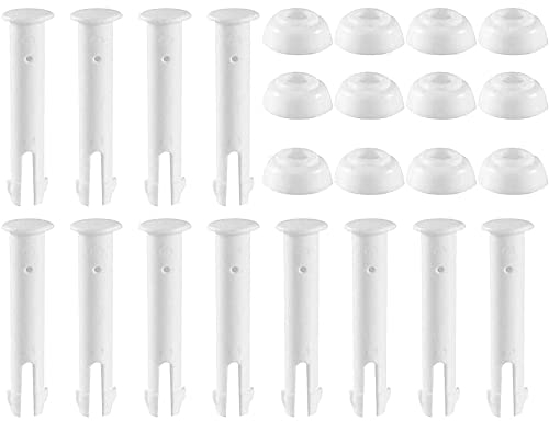 MORIO Stift Splint Pin für Intex Frame Pool, Kunststoff Poolverbindungsstifte Für Intex 10ft-12ft Metallrahmenpools mit zusätzlichen Gummidichtungen Metallrahmenpoolersatzteile (12 STK(6CM))