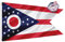 Mosprovie Ohio Flagge DB 3X5 mit 2 Messingösen Marine Corps Geschenke