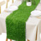 Hooqict Tischläufer aus Kunstrasen, 30,5 x 183,9 cm, wiederverwendbar, künstliches Gras, Tischdekoration für Hochzeit, Geburtstag, Party, Babyparty, Bankett, Frühling, Sommer, Tischdekoration