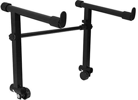 Vaguelly 1set Adjustable Double-braced Keyboard Stand for Digital Pianos Foldable Lightweight Piano Placing Rack Non- Design for Home Use Convenient Transport Random Style