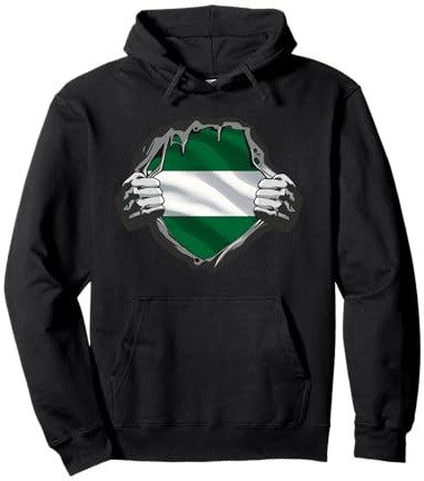 Bandera Andalucía Sangre Andaluza Dentro De Mí Superhéroe Sudadera con Capucha