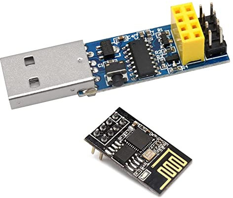 Lodokdre Adapter für Programmierer, WiFi, USB auf ESP8266 CH340C ESP-01 ESP-01S Prog, mit automatischer Reset-Ladestation