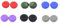 6 Pares Touch Controller Joystick Caps para PS5 VR2, VR Grips Thumbstick Protect Cover Replacement, Virtual Reality Gaming Handle Accessories