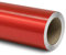 Folindo® 3D Chrom gebürstet Rot Autofolie (13€/m²) | 100 x 152 cm | Selbstklebende Luftkanal Folie zur Auto Folierung | Blasenfrei