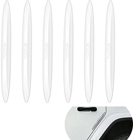 6 Pcs Car Door Edge Protector,Car Door Protector Strips,Edge Guards,Anti-rub Decorative Strip,Car Door Buffer Trim Molding,for All Car and Truck Doors(Transparent)