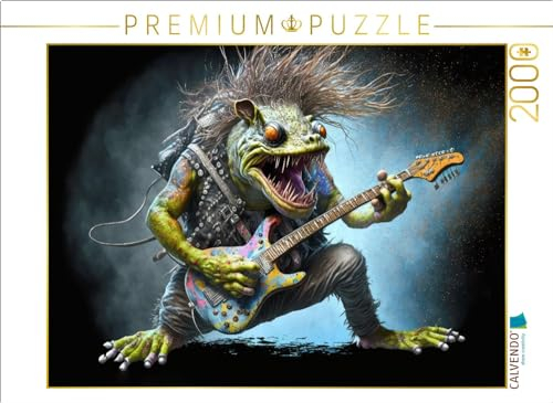 CALVENDO Puzzle Heavy Metal Frosch | 2000 Teile Lege-Größe 90 x 67 cm Foto-Puzzle für glückliche Stunden