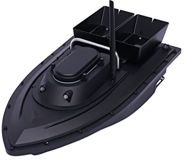 Loobiiny Futterboot Motorboot Ferngesteuert Angelboot Futterboot Angeln 500m Rc Baitboat Ferngesteuerte Boot FischköDer Futterboot Fischfinder 5.4 Km/H Maximale Fahrzeit Ca. 2-24 Stunden(Schwarz)