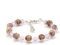 Sospiri Venezia - Bracciale da Donna con 9 Perle di Vetro Murano e 10 Cristalli di Boemia, Braccialetto Originale, Gioiello Ideale per Regalo, Made in Italy con Certificato (lilla)