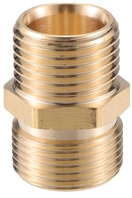 VekAuto Hochdruckreiniger-Adapter 1 Stück Für Hochdruckreiniger Messing | Für Schnellkupplung, Größe 32x24.5mm, Innendurchmesser 15mm, Außengewinde M22x1.5, G1/2
