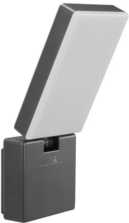 Maclean MCE514 LED Wandleuchte, Wandbeleuchtung für Außen- und Innenbereich, Einstellbare Rotation und Neigung Wandlampe, 10W, IP65 - Wasserfest, 700lm, 4000K Neutralweiß (Grau)