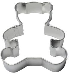 BekkiB - Ausstecher Teddy - ca. 6 x 5 cm - Spülmaschinengeeignete Ausstechform aus Edelstahl - Zum Backen von Plätzchen - 7481