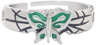 Anime Peripheral JOJO’S Bizarre Adventure Stone Ocean Jolyne Cujoh Schmetterlingsfingerring Cosplay Ring Handzierde