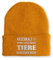 tshirtladen Beanie Arschkalt Aber Meine Tiere brauchen Mich Wintermütze Mütze mit lustigem Spruch, Farbe: Mustard