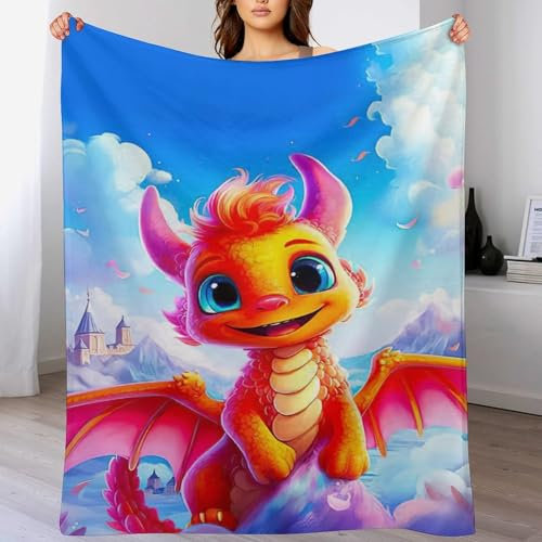 AAPZY Kuscheldecke Flanell Flannel 3D Decke Gedruckte Fleecedecke Weich Wohndecke Tagesdecke Sofadecke Dinosaurier Decke Sofa & Bett （180×200cm）