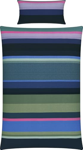 REDBEST Bettwäsche Renforcé blau Größe 1x 135x200 cm + 1x 40x80 cm
