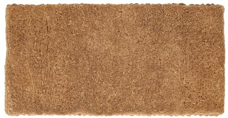 Nicola Spring Premium Handmade Coir Door Mat - 120 x 60cm - Pack of 1 - Natural Decorative Indoor Front Door Floor Mat Entry Dirt Trapper Rug Outdoor Boot Scraper Doormat
