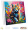 MEIYUDA Peinture par Numero Adulte avec Cadre, Chats Papillon DIY Peinture à l'huile par Numéros sur Toile Artisanat avec Pinceaux Peintures Acryliques, Decoration Maison Cadeau 30x30cm