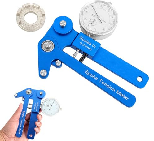 Gotrain Fahrrad-Speichenspannungsmesser, Fahrrad-Speichenmesswerkzeug, Alufelgen-Speichen-Checker, Kalibrierungs-Reparaturwerkzeug, hohe Präzision, genaue Anzeige, mechanisch/elektronisch (mechanisch)