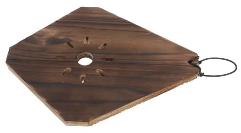 BESPORTBLE Vertikaler Wandpflanzkasten Geweihfarn Orchideen Wandpflanzgefäß Aus Karbonisiertem Massivholz Befestigungsset Für Indoor Garten Balkon Wohnzimmer Hängendes Pflanzgefäß Für Sukkulenten