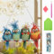 HUIKUANGEU Diamond Painting Frühling,Fensterdeko Hängend Vogel Deko,Diamant Painting Fensterbilder,Frühling Deko,Vogel Deko Diamant Painting,Diamant Malerei Basteln,für Fenster,Wand,Garten