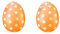 Ailan 2 Stück aufblasbare Ostereier, PVC Bunte Eier, 50cm große aufblasbare Ostereier, Gartendeko für Feiertage, Partys, Innen und Außendekoration (orange Farbe)